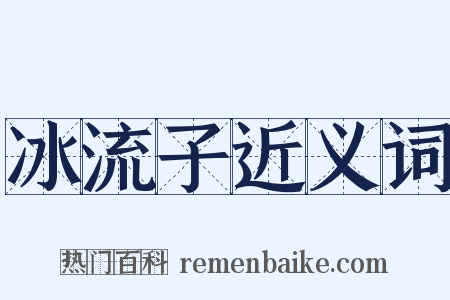 冰流子近义词是什么意思的图片